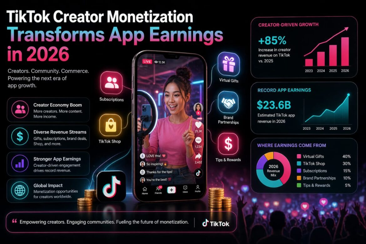 TikTok creator monetization transforms app earnings in 2026